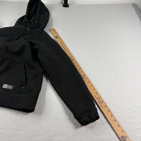 Alaskan Hardgear Hoodie Mens XL Black Full‎ Zip Heavyweight Casual Jacket - Picture 6 of 10